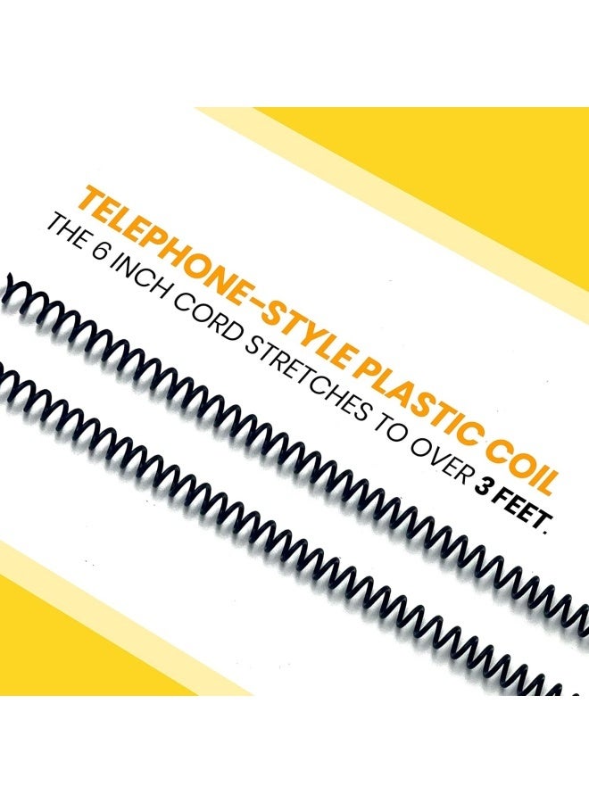 قلمان آمنان للعداد، مزودان بحبل بلاستيكي متين مثبت على قاعدة لاصقة خلفية، مع حامل أقلام بتصميم وجه مبتسم، مناسب للمنزل، مكان العمل، المدرسة، والمكتب. - Image 4